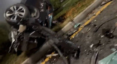 Изрображение 'В Ташкенте произошла страшная авария с участием BMW и Tracker-2'