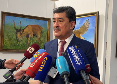 'Hayvonlar uchun davlatlarimiz o'rtasida chegaralar yo'q - Qozog'iston ekologiya vaziri'ning rasmi