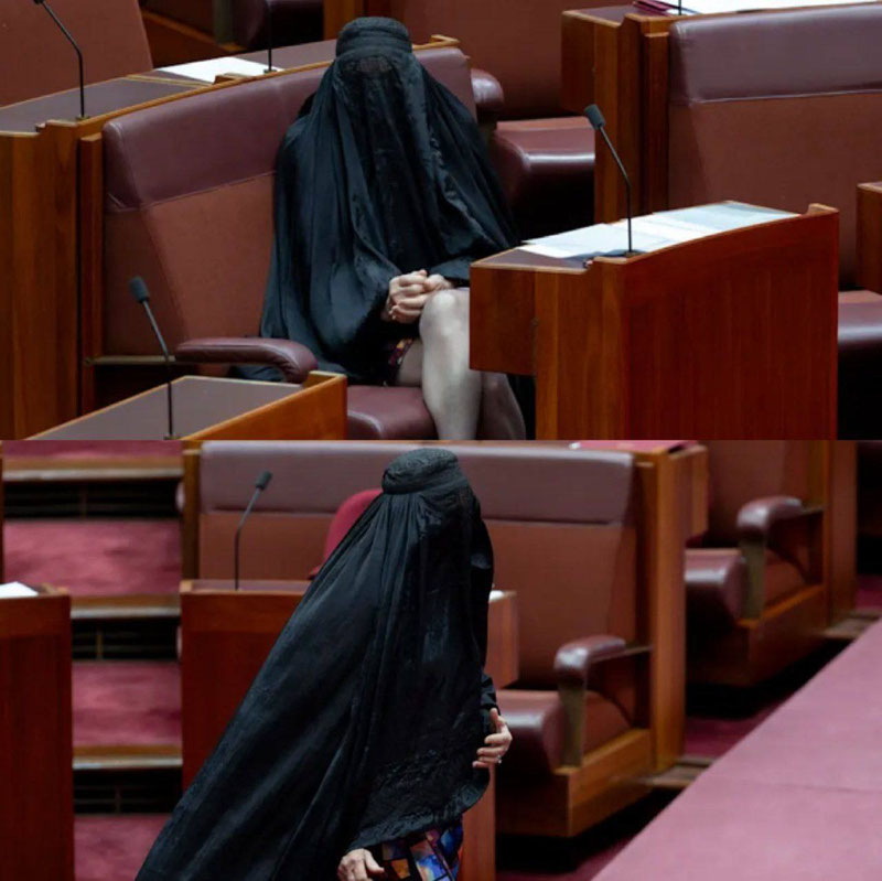 'Австралия сенатори бурқа билан боғлиқ можаро сабаб лавозимидан четлатилди'ning rasmi