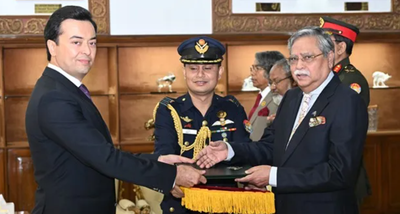 Изрображение 'Посол Узбекистана вручил верительные грамоты Президенту Бангладеш'