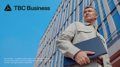 'TBC Business’дан бизнес учун онлайн кредит — пул шу ерда ва ҳозир керак бўлганда'ning rasmi