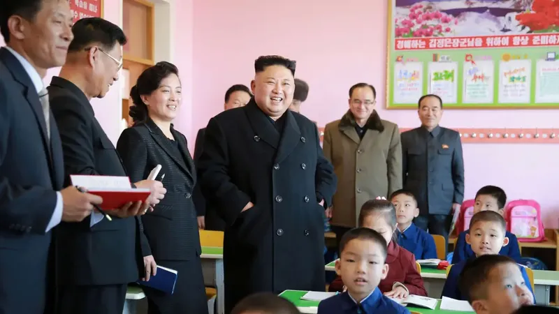 Image of 'Russian language has become a compulsory subject in DPRK schools.'