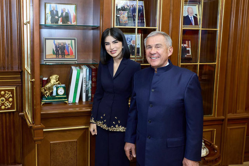 Изрображение 'Саида Мирзиёева провела встречу с Раисом Татарстана Рустамом Миннихановым'