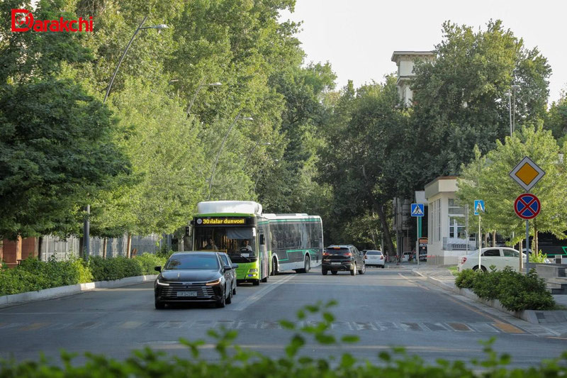 Image of 'Nearly 20,000 passengers who did not pay the fare on Tashkent buses were fined.'