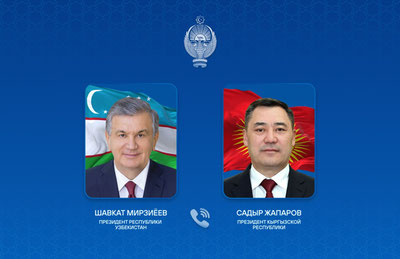 Изрображение 'Глава Узбекистана поздравил Президента Кыргызстана с днем рождения'