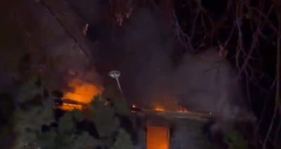 Изрображение 'В Яккасарайском районе произошел пожар в новостройке (видео)'