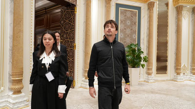 Image of 'Formula 1 star Charles Leclerc visited the Museum of Islamic Civilization.'