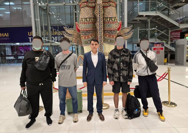 Image of 'Uzbek, Kazakh, and Kyrgyz citizens who were illegally brought to Myanmar have been repatriated to their homeland.'