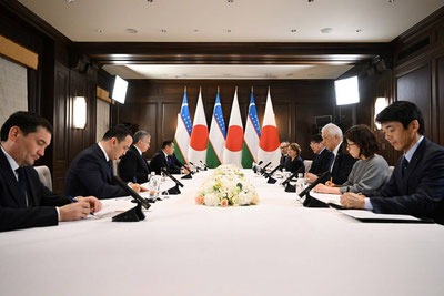 'Mirziyoyev Yaponiyaning JOGMEC va ITOCHU bilan hamkorlikni kengaytirish masalalarini muhokama qildi'ning rasmi