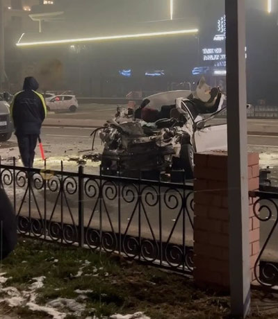 Изрображение 'Страшная авария в Яшанбадском районе: 1 человек погиб, двое пострадали'