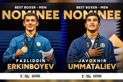 Изрображение 'Двое узбекских боксеров вошли в список номинантов на звание лучших в мире по версии World Boxing'
