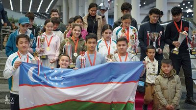 Изрображение 'Сборная юных шахматистов Узбекистана заняла первое место на ЧМ по блицу и рапиду'