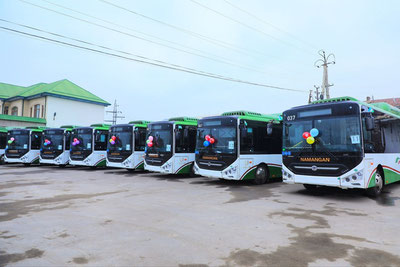 Изрображение 'В Наманган прибыли 30 китайских автобусов'