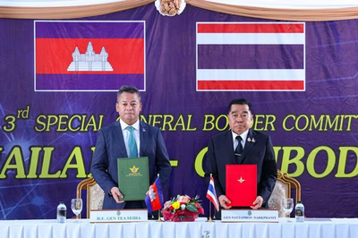 Image of 'Thailand and Cambodia have reached an agreement on peace.'