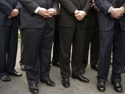 Image of 'Andy leads the assistants of the mayor in the improvement departments.'