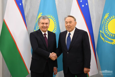 Image of 'Mirziyoyev congratulates Nazarbayev on the New Year.'