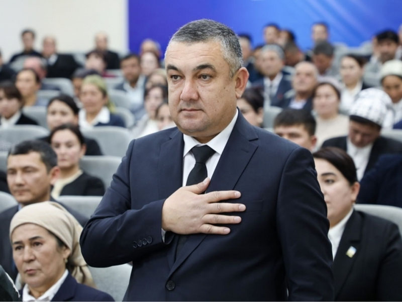 'Қумқўрғон тумани ҳокими лавозимидан озод этилди'ning rasmi