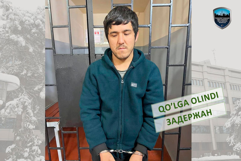 Image of 'A person who snatched a phone at a pedestrian crossing in Tashkent has been apprehended.'