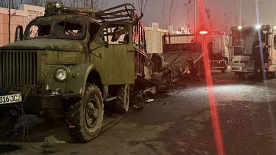 Изрображение 'В Ташкенте водитель Onix врезался в грузовик на обочине: погиб пассажир легковушки'