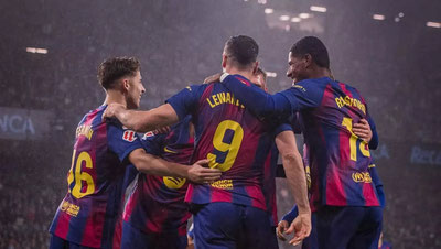 '"Barselona" Ispaniya Superkubogi finaliga yo'l oldi'ning rasmi