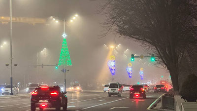 Изрображение 'Ночью из-за густого тумана Ташкент не смог принять местные и международные рейсы'