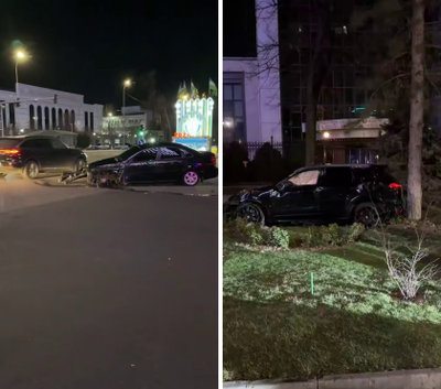 Изрображение 'Недалеко от Tashkent city ночью произошла авария с участием трех автомобилей'