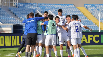 Изрображение 'Кубок Азии U-23: Узбекистан обыграл Южную Корею и вышел в четвертьфинал'