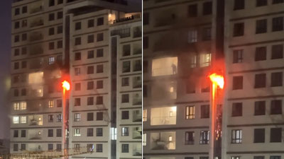 Изрображение 'В Ташкенте произошел в новом ЖК Akay City (видео)'