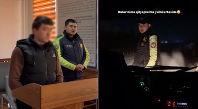 Изрображение 'В Сурхандарье арестован гражданин за дискредитацию сотрудников ДПС'