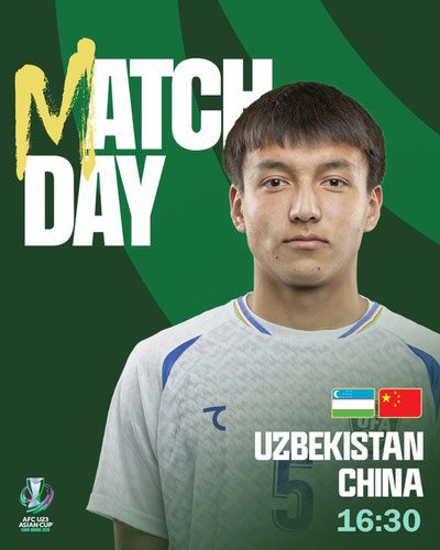 Изрображение 'Сборная Узбекистана U23 сегодня сыграет в четвертьфинала Кубка Азии'