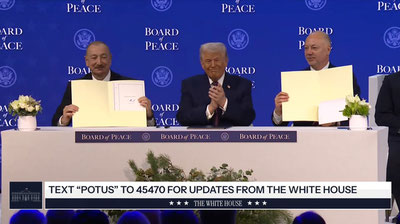 Изрображение 'В Давосе официально учрежден "Совет мира"'