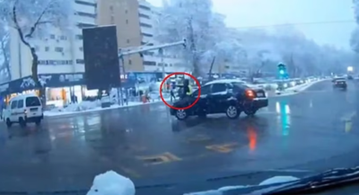 Изрображение 'В Ташкенте водитель сбил сотрудника ДПС'