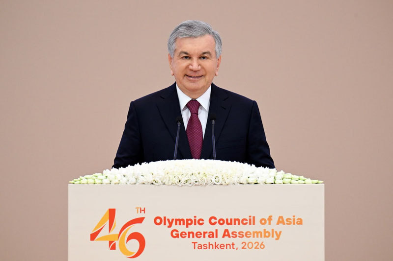 'Shavkat Mirziyoyev Osiyo Olimpiya kengashi prezidentini mukofotladi'ning rasmi