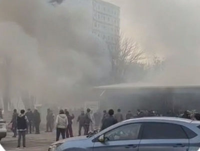 Изрображение 'На рынке Чорсу произошел пожар'