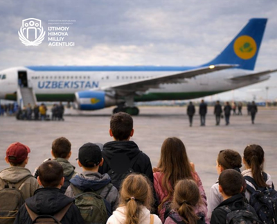 Изрображение 'В Узбекистан вернули 14 детей, оставшихся в России без родительского попечения'