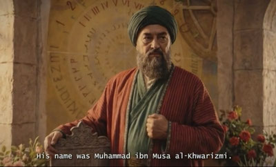 Image of 'On Euronews and CNN television channels, videos about Farghani, Khwarizmi, and Ibn Sina were broadcast.'