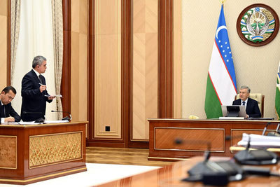 Изрображение 'Глава Узбекистана поручил усилить контроль за эффективным использованием водных ресурсов'
