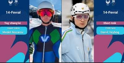 Изрображение 'Узбекские спортсмены начинают участие в зимней Олимпиаде'