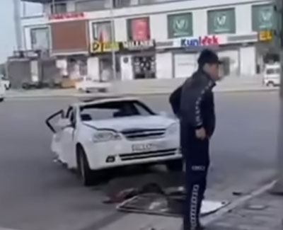 'Тошкентда ЙТҲга учраган Lacetti иккига бўлиниб кетди'ning rasmi