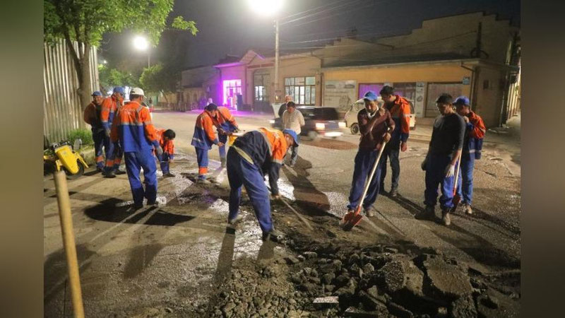 Изрображение 'В Ташкенте активный ремонт дорог начнется в марте'