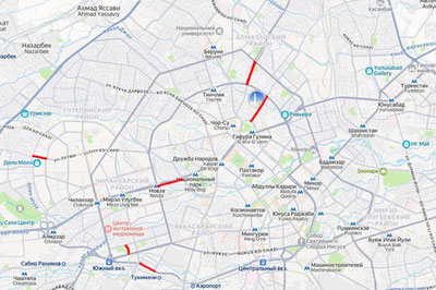 Изрображение 'ГУБДД предупредило о закрытых участках дорог в вечерние часы в дни Рамазана'