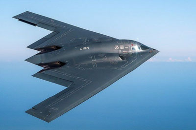 Image of 'The US B-2 Spirits have been brought to combat readiness.'