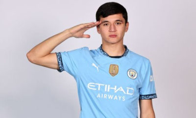 Image of 'Husanov came on as a substitute in the match against Nottingham.'