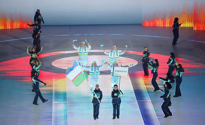 Изрображение 'Делегация Узбекистана приняла участие в открытии зимних Паралимпийских игр в Италии (видео)'