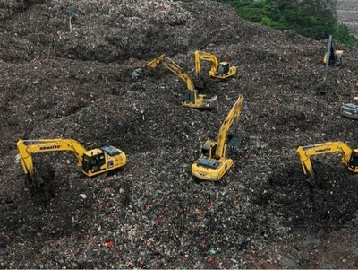 'Индонезияда чиқиндихона қулаб тушди'ning rasmi