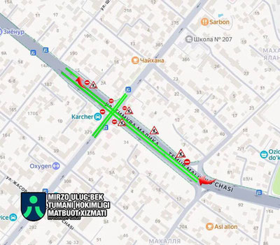 Изрображение 'Движение автотранспорта по улице Темура Малика частично восстановлено'