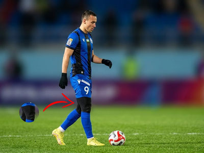 Image of 'UEFA warned about the football players' equipment.'