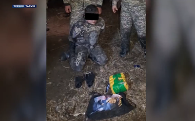 Изрображение 'Наркокурьер, переплывший Сырдарью из Таджикистана, задержан с более чем 5 кг гашиша'