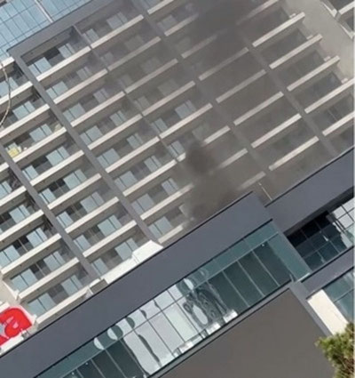 Изрображение 'В Ташкенте произошёл пожар в торгово-развлекательном комплексе'