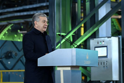 'Prezident Olmaliq kon-metallurgiya kombinati 3-mis boyitish fabrikasiga bordi'ning rasmi